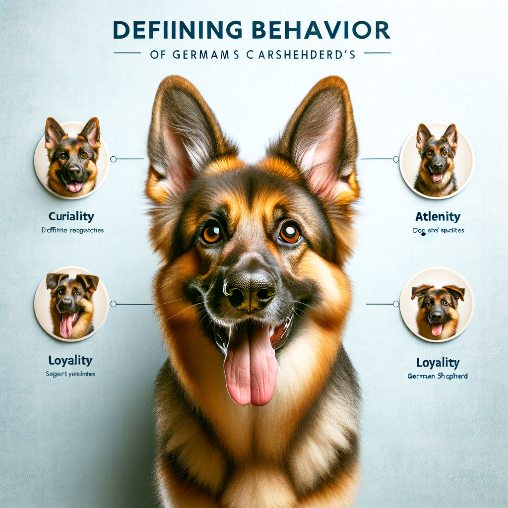 Playful German Shepherd displaying unique behaviors and traits, showcasing its intelligent temperament, alertness, and loyalty - key to understanding German Shepherd quirks and personality.