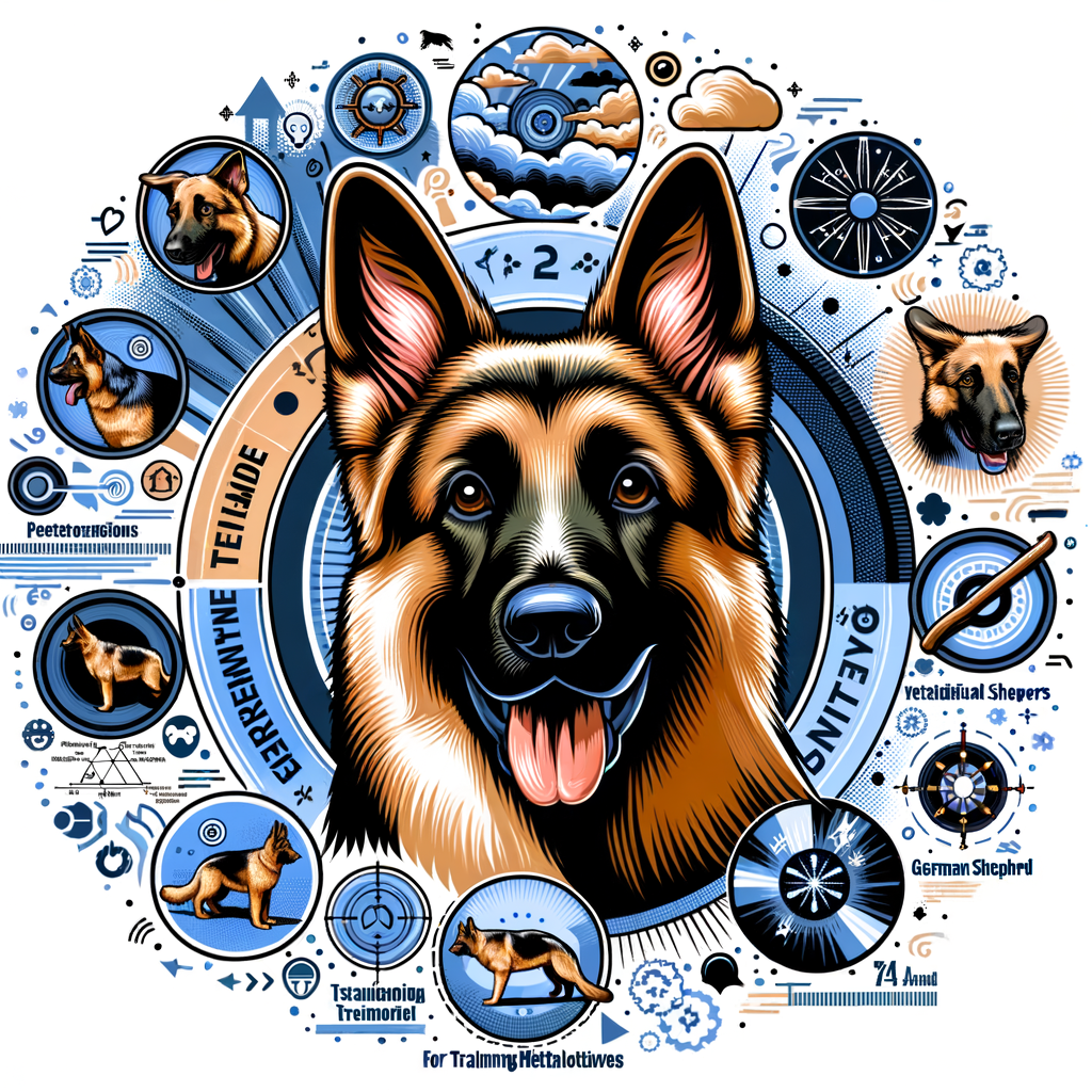 Playful German Shepherd displaying unique traits and quirks, representing German Shepherd behaviors, personality, temperament, and training methods for understanding German Shepherd quirks and behavior issues.