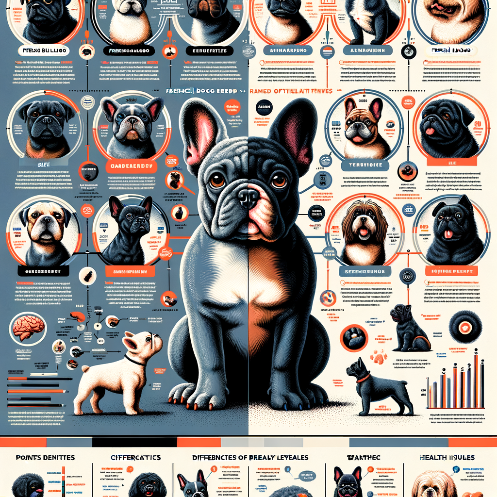 Infographic illustrating French Bulldog characteristics, unique traits, and breed differences compared to other dogs, highlighting what makes French Bulldogs different.